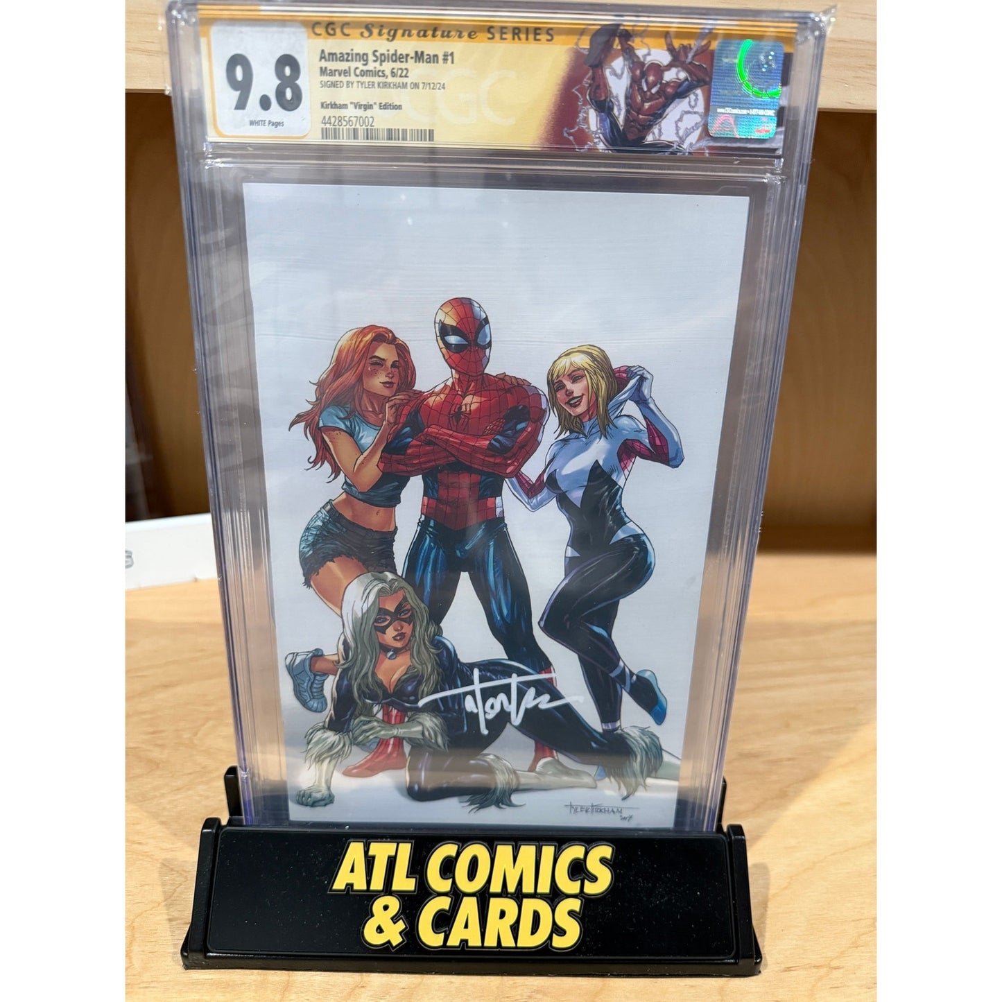 Slab | Amazing Spider-Man #1 | CGC 9.8 | Signed by Tyler Kirkham