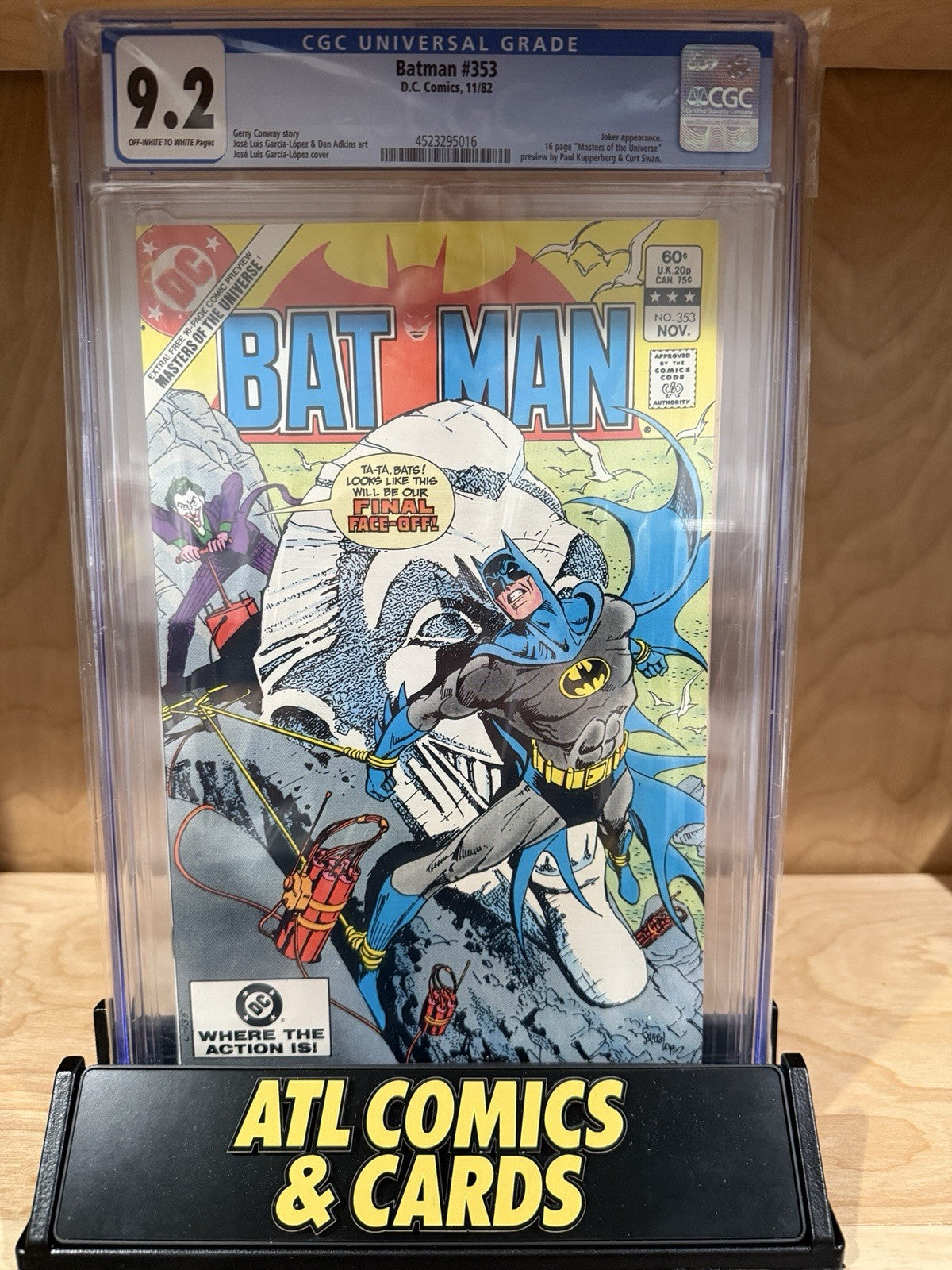 Batman #353 | CGC 9.2 | Joker app | 16 pg Masters of Universe Preview | DC Comic