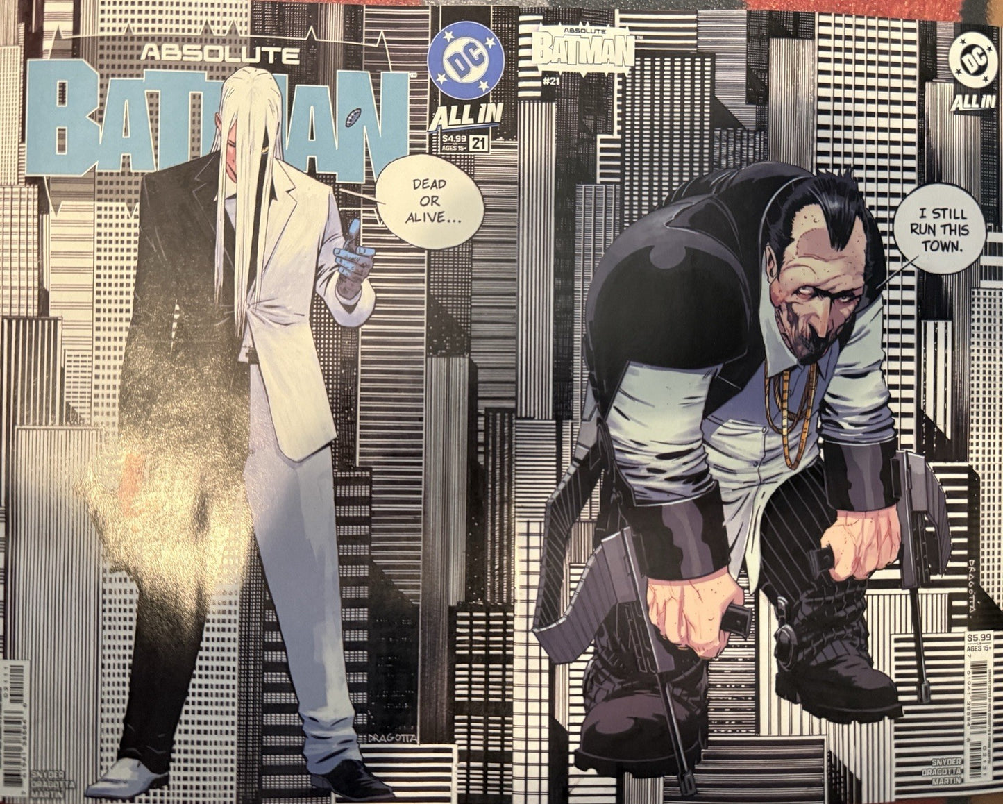 Set | Absolute Batman #21 | Covers A + B + C + D + 1:25 Incentive Ratio