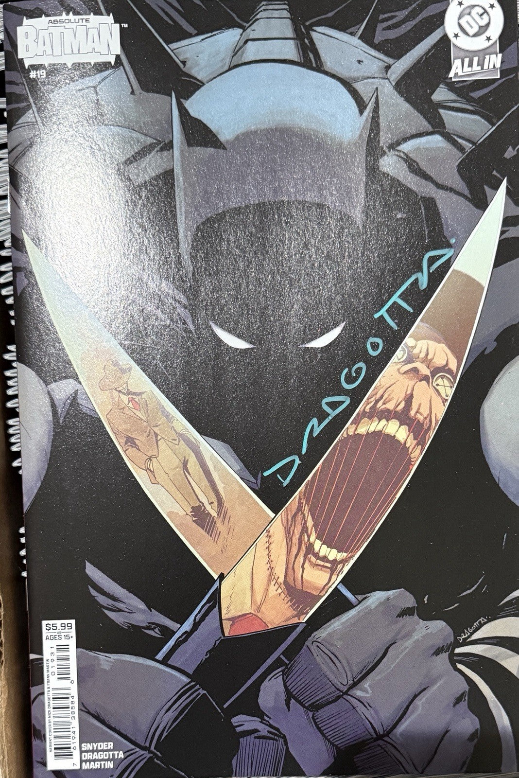 Absolute Batman #19 | Signed by Nick Dragotta w/ COA | Nick Dragotta Variant