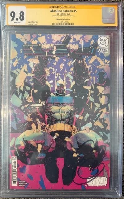 Absolute Batman #5 | CGC 9.8 | Signed by Scott Snyder | Clay Mann Variant