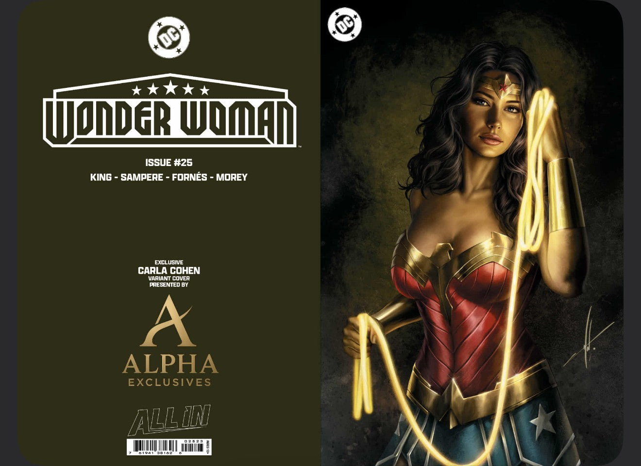 Exclusive | Wonder Woman #25 | Carla Cohen Virgin Exclusive| LTD 1K