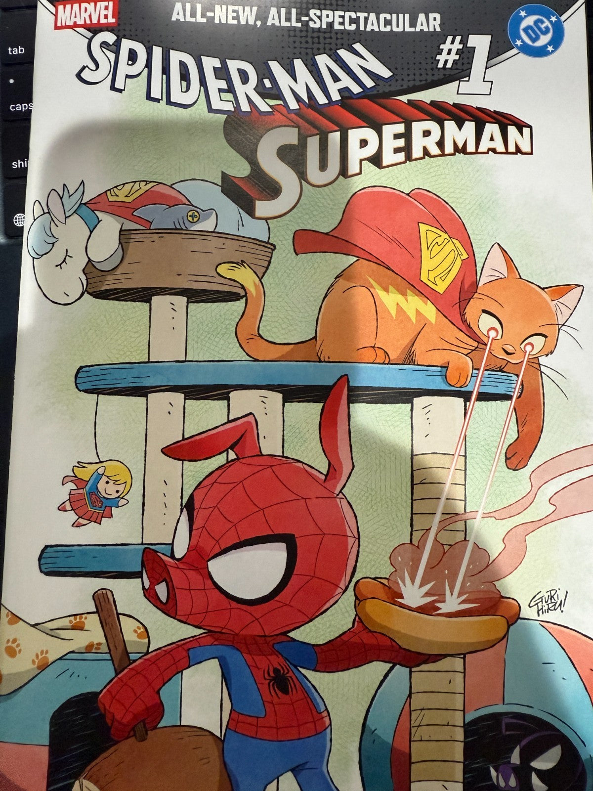 Marvel / DC: Spider-Man / Superman #1 | Cover by Gurihiru | Trade + Virgin Set