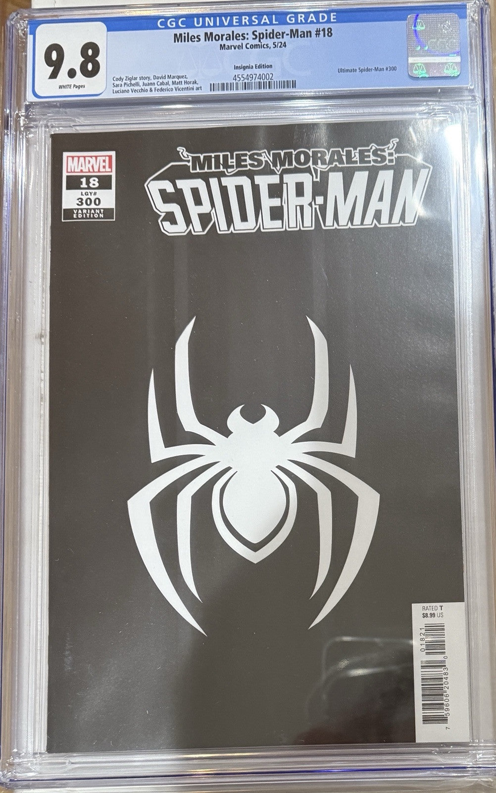 Miles Morales: Spider-Man #18 (300) CGC 9.8 (May 2024) Insignia Variant