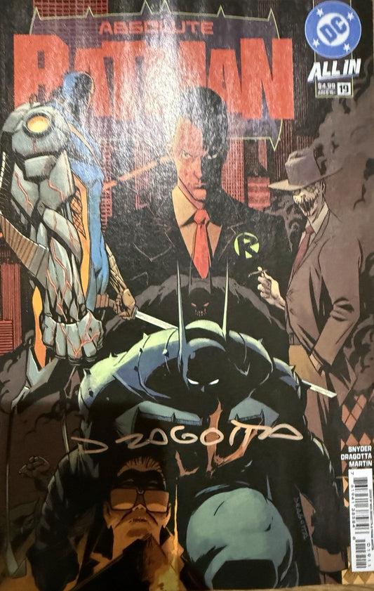 Absolute Batman #19 | Signed by Nick Dragotta w/ COA | Cover A
