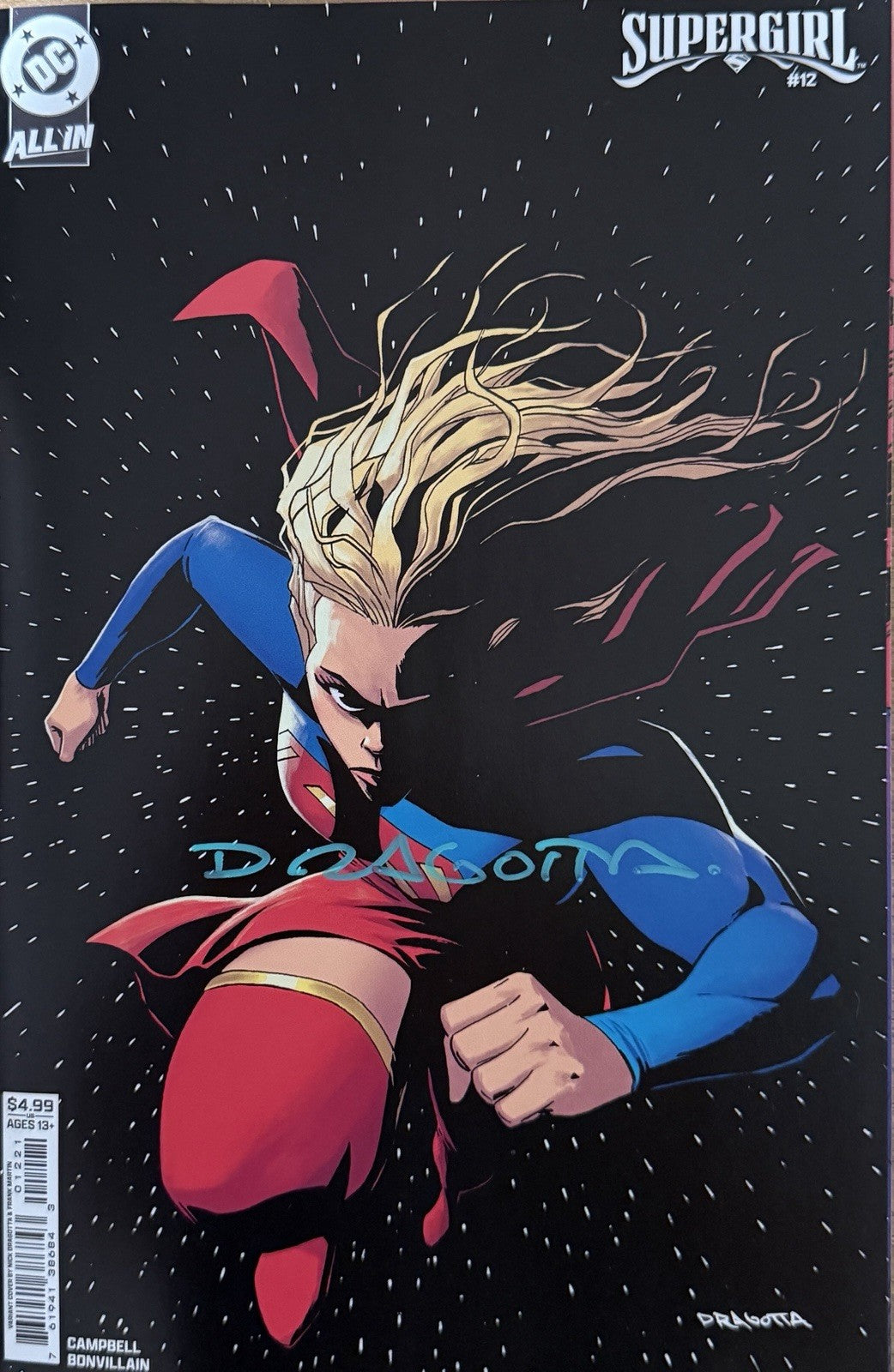 Supergirl #12 | Signed by Nick Dragotta w/ COA | Dragotta Variant