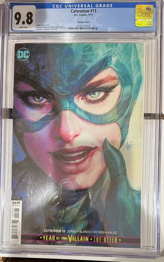 Catwoman #13 | CGC 9.8 | Stanley "Artgerm" Lau Variant Cover | DC Comics | 2019