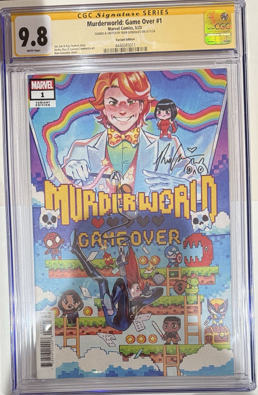 Murderworld: Game Over #1 | Signed & Sketch By Rian Gonzales | Marvel | 2023