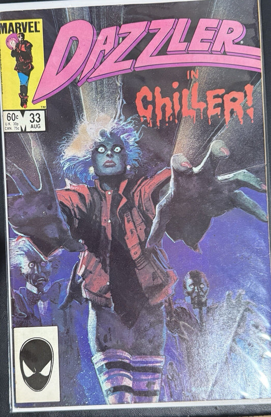 Dazzler in Chiller #33 | Michael Jackson Tribute Issue