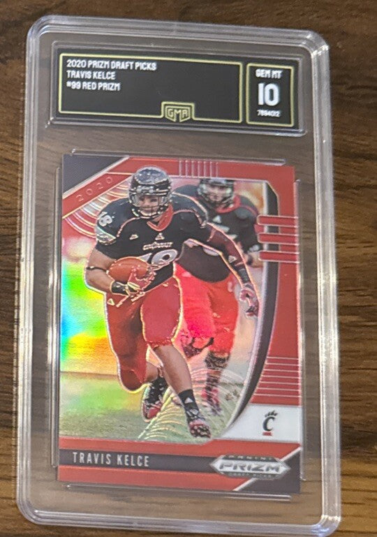 TRAVIS KELCE - 2020 NFL Draft Picks Red Prizm Gem Mint 10!! Chiefs