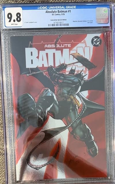 Absolute Batman #1 | CGC 9.8 | J Scott Campbell Variant | 2026 SDCC Exclusive