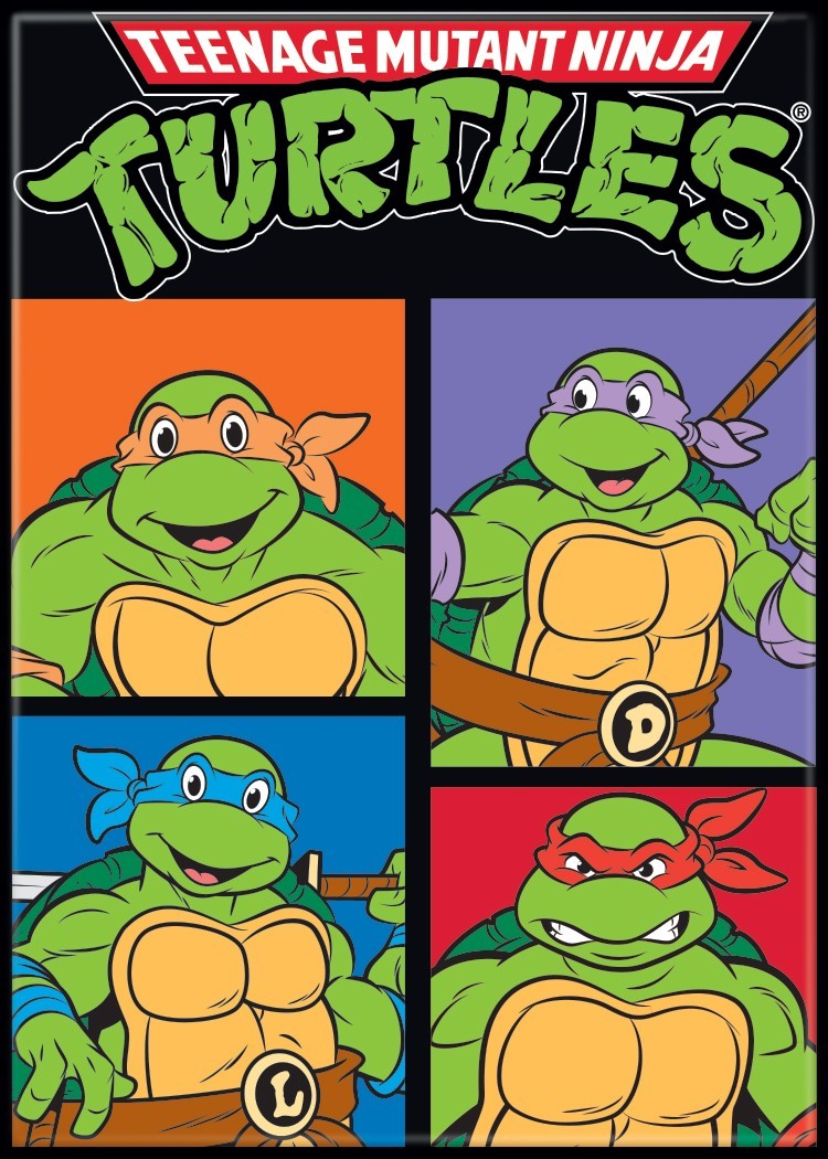 Teenage Mutant Ninja Turtles (TMNT)  Logo 2.5 Inch x 3.5 Inch Magnet