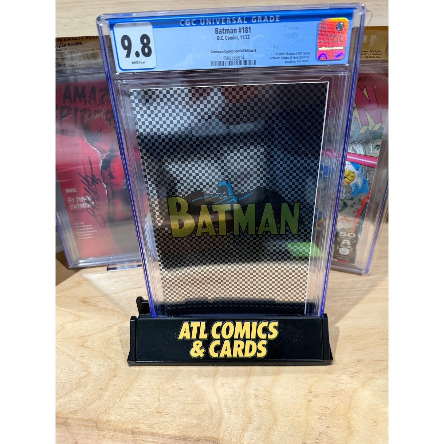 Slab | Batman #181 | CGC 9.8 | Reprint | Foil Cover | Carnivore Comics Special