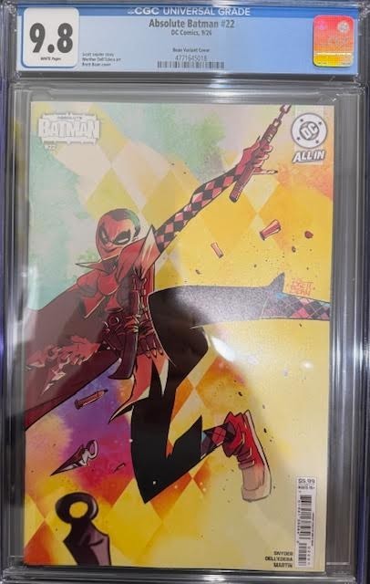 Slab | Absolute Batman #22 | CGC 9.8 | Brett Bean Variant
