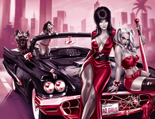 HARLEY QUINN X ELVIRA #1 - KATYA SINYUKHINA COVER C WRAPAROUND NYCC 2025 LTD 200