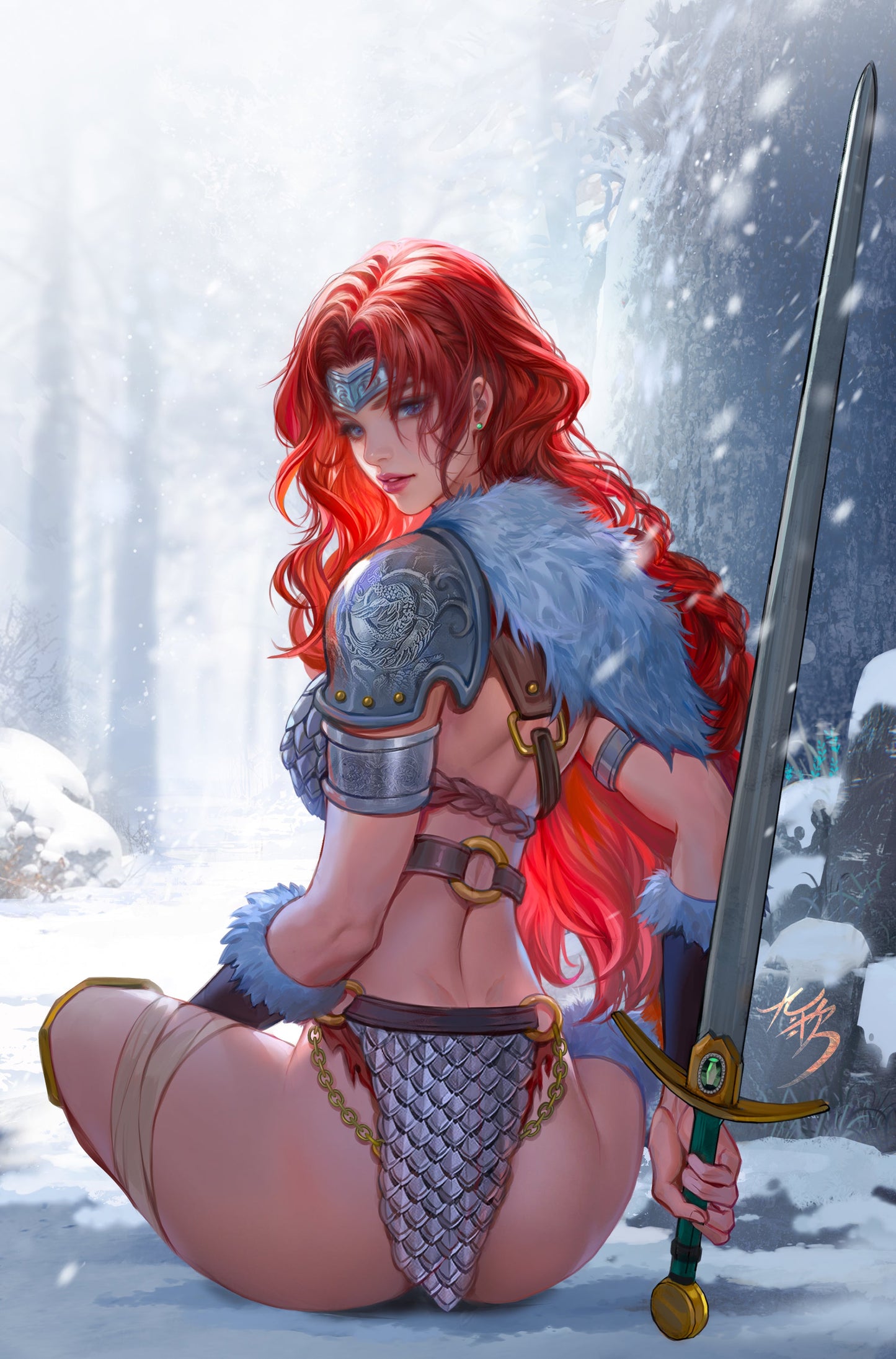 RED SONJA SHE-DEVIL WITH A SWORD #3 - FAN YANG COVER A VIRGIN VARIANT KNIGHT OF COMICS SDCC 2026 EXCLUSIVE LTD 250