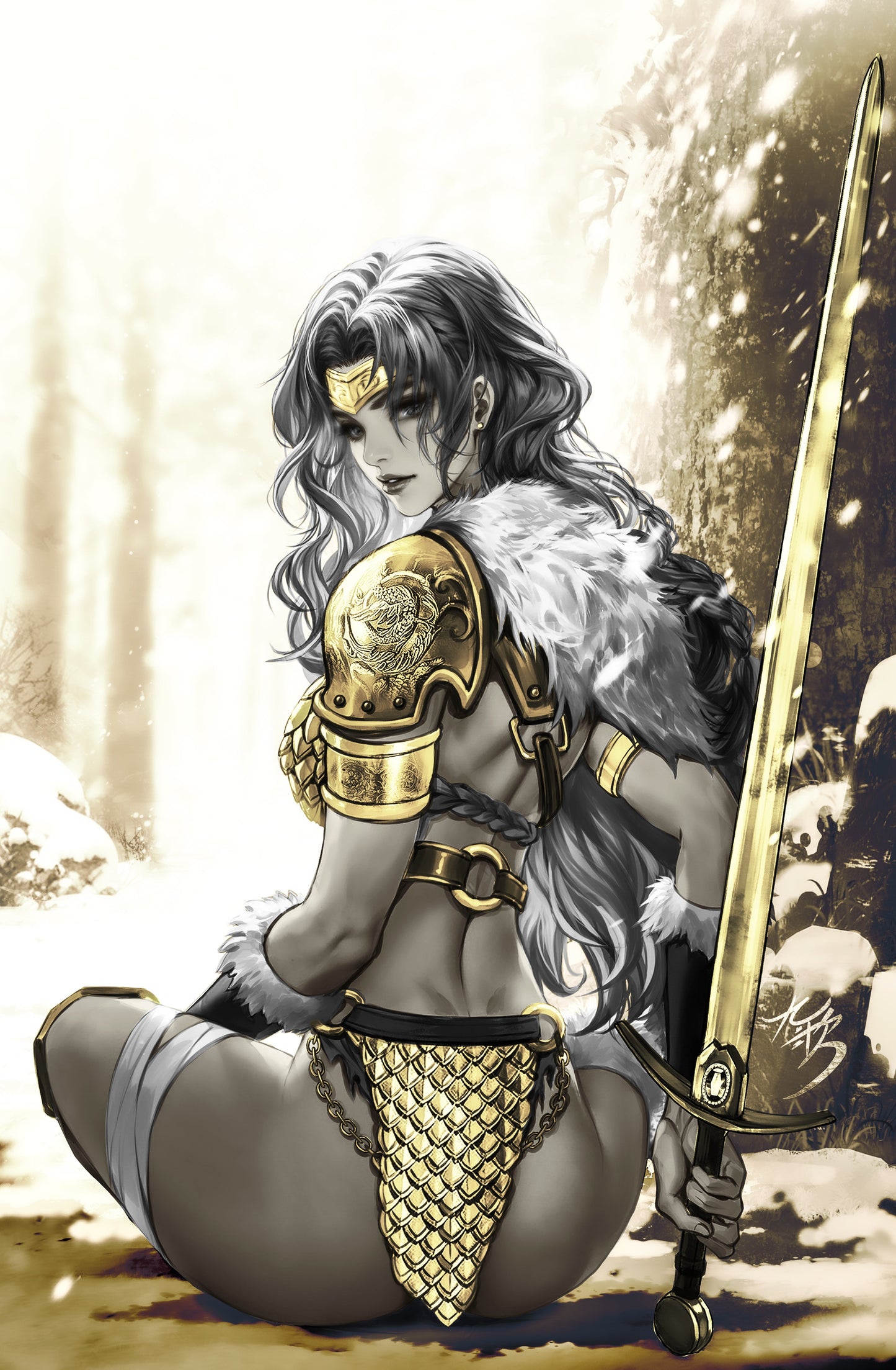 RED SONJA SHE-DEVIL WITH A SWORD #3 - FAN YANG COVER B VIRGIN VARIANT KNIGHT OF COMICS SDCC 2026 EXCLUSIVE LTD 150