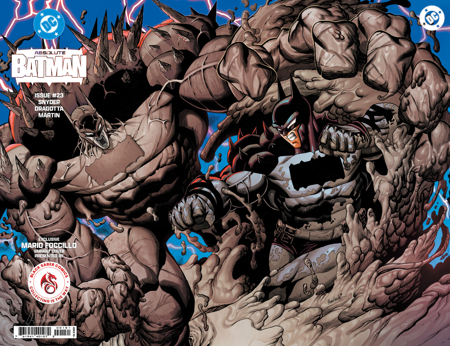 Absolute Batman #23 | Mario Foccillo | Wraparound Virgin Foil Exclusive