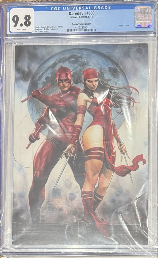 Daredevil #600 (2018) CGC 9.8 - Granov "Virgin" Variant Cover C (Marvel Comics)