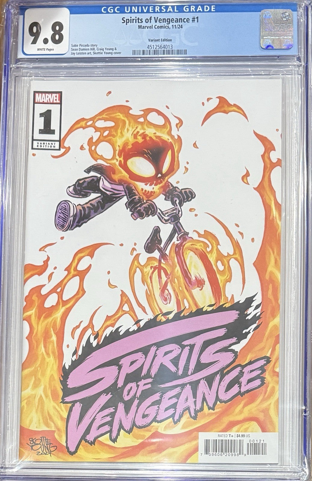 Spirits of Vengence (2024) #1 CGC 9.8 Skottie Young Variant Cover - Ghost Rider